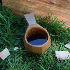 Carved wooden cup - Kuksa (Rīkona, Lincoln)
