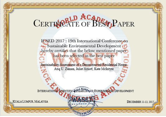 Whole House Reuse wins best paper!